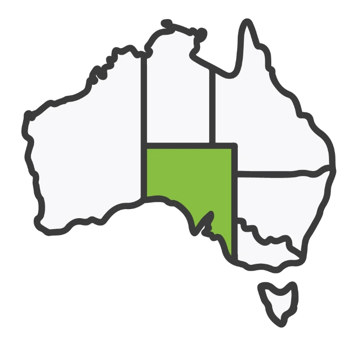 South Australia map icon for RPL Adelaide