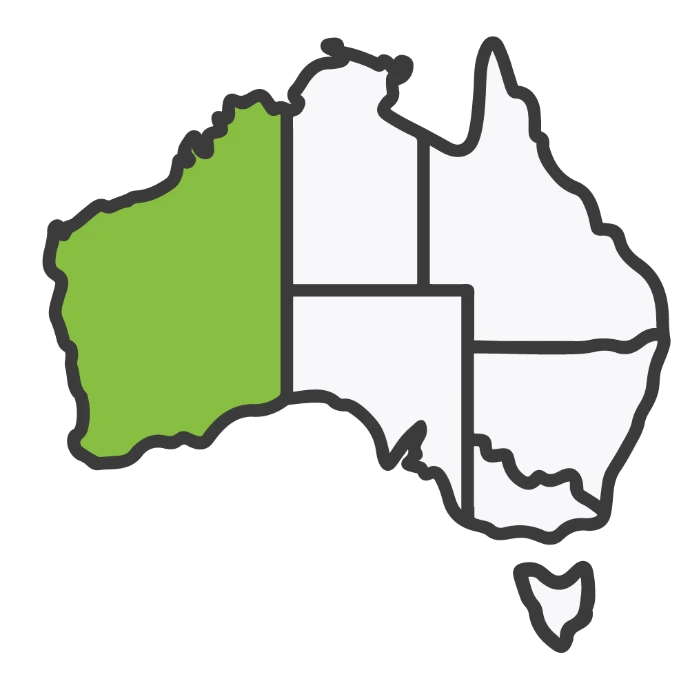 Western Australia map icon for RPL Perth