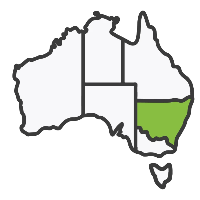 New South Wales map icon for RPL Sydney